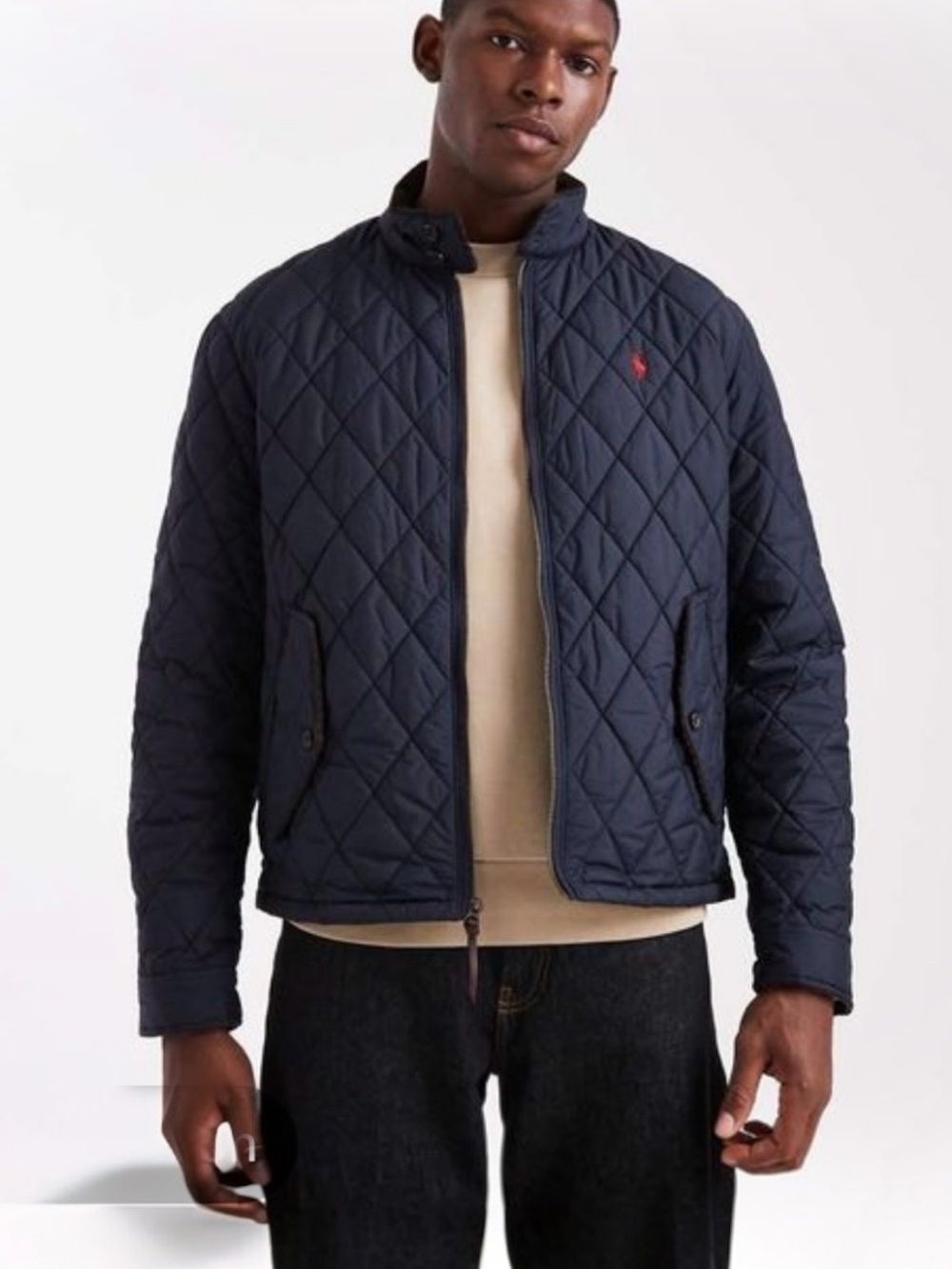 Polo Ralph Lauren Red Pony
Insulated Quilted Harrington Blue Jacket Size XXL